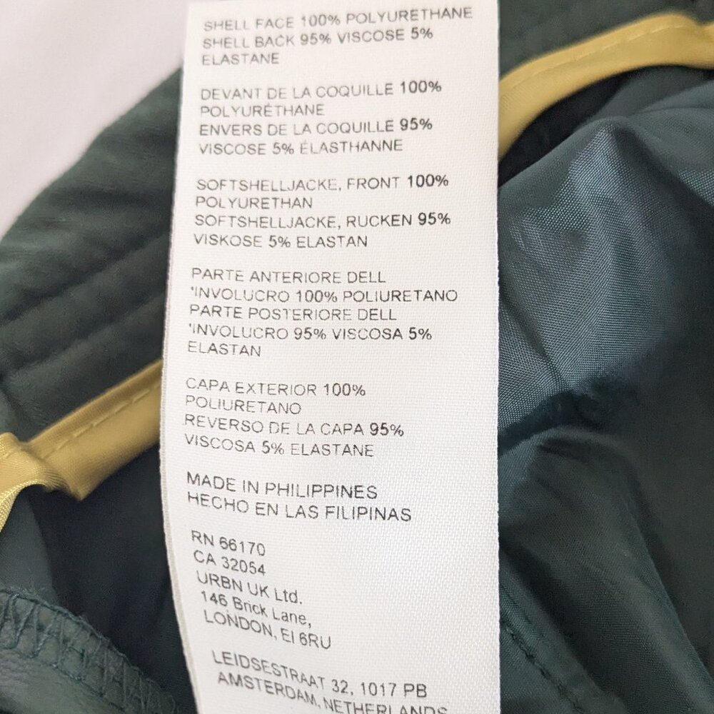 Anthropologie Crop Pants Women's Size 6 Forest Green Culottes Soft Faux Leather - Picture 10 of 13
